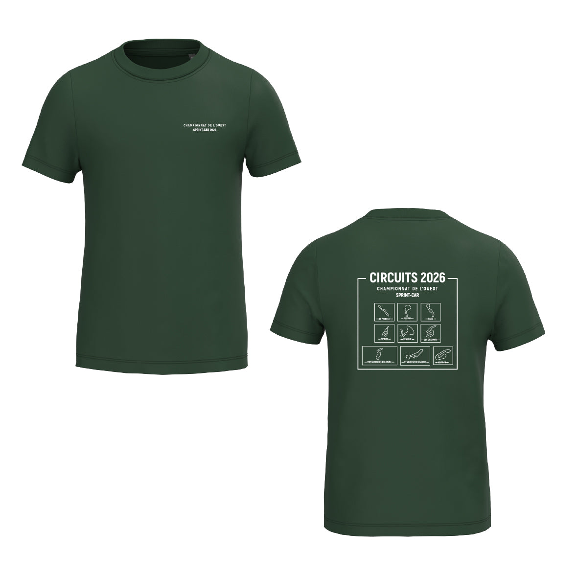 Tee-shirt - MODELE ENFANT - Circuits championnat de l'Ouest Sprint-car 2026
