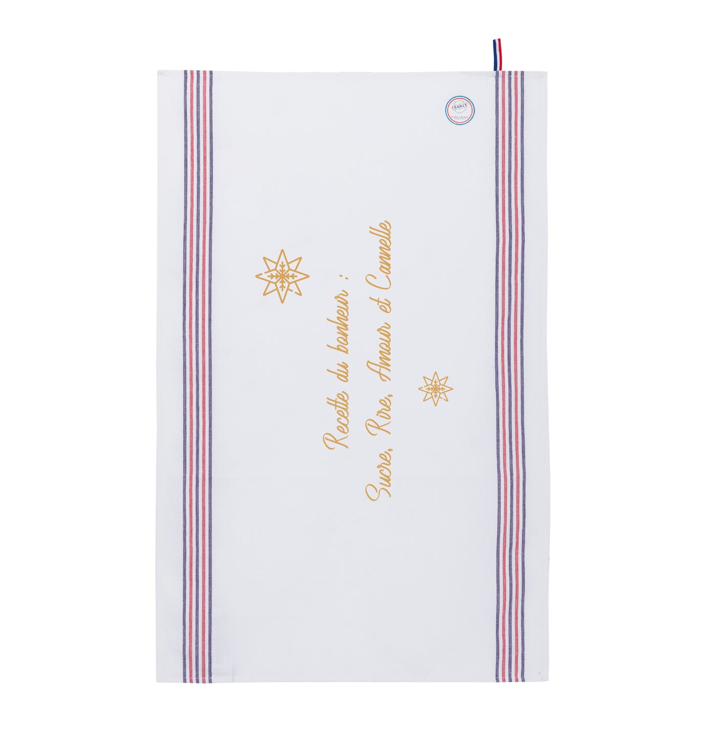 Torchon 'La recette du bonheur' Noël