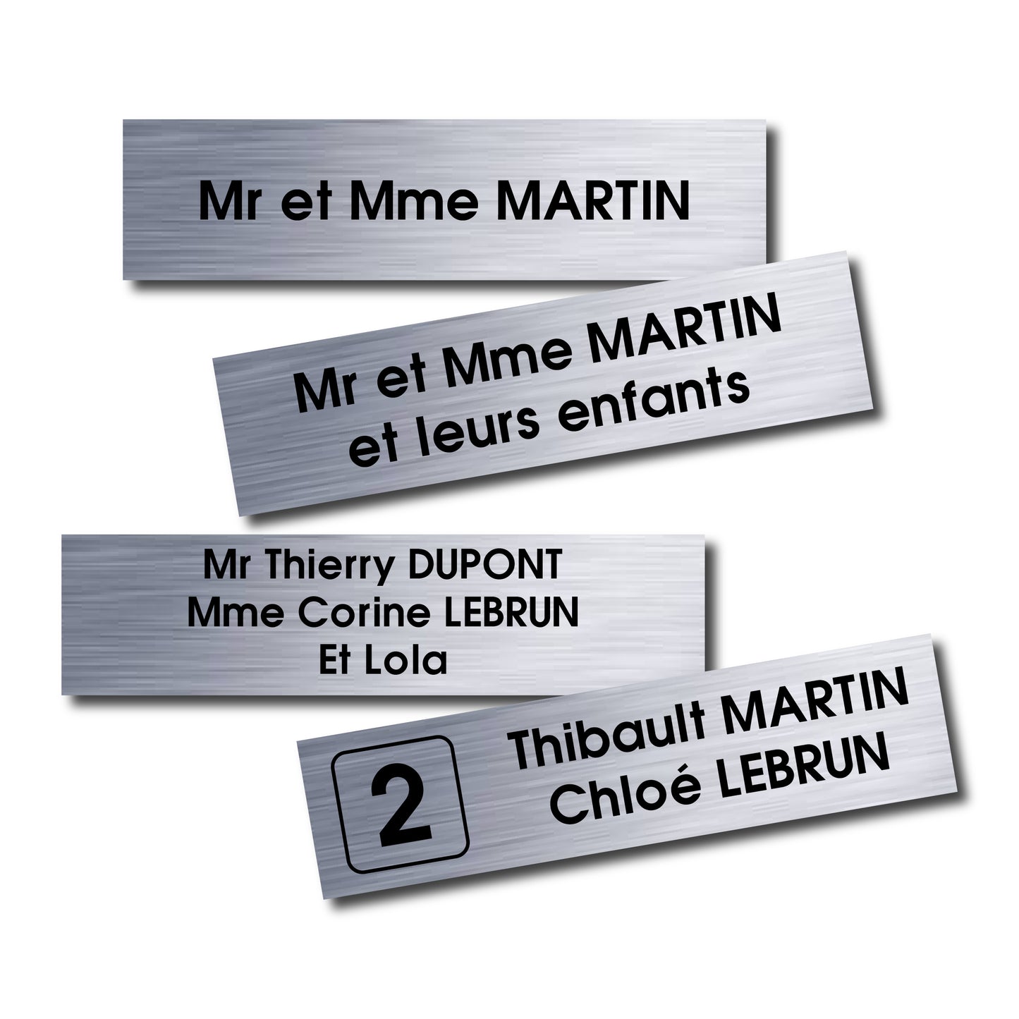 Plaque boite aux lettres