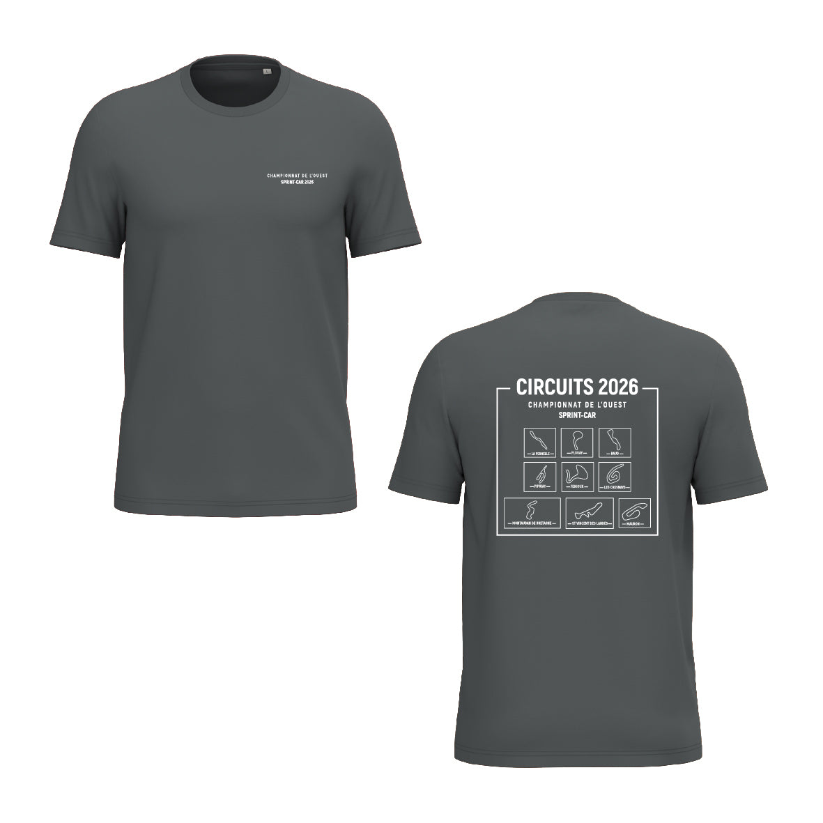 Tee-shirt - Circuits championnat de l'Ouest Sprint-car 2026