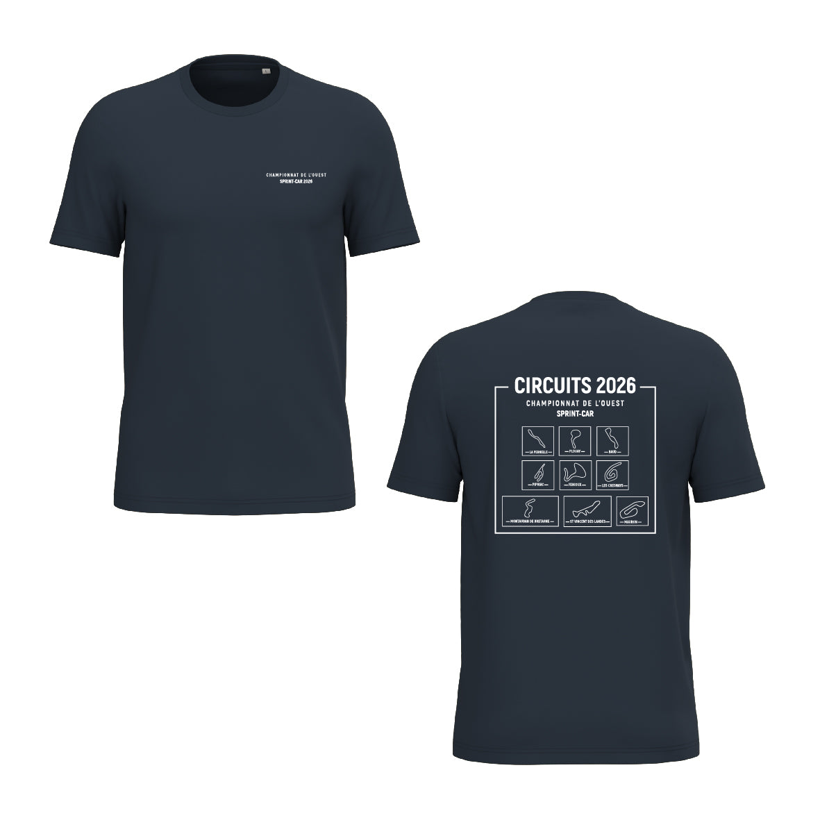 Tee-shirt - Circuits championnat de l'Ouest Sprint-car 2026