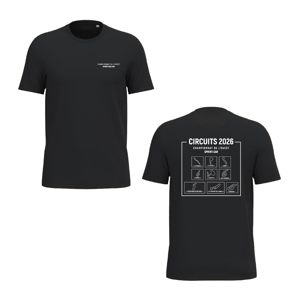 Tee-shirt - Circuits championnat de l'Ouest Sprint-car 2026