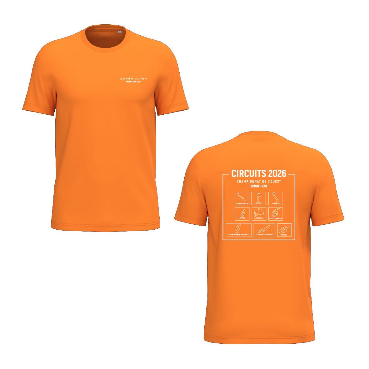 Tee-shirt - Circuits championnat de l'Ouest Sprint-car 2026