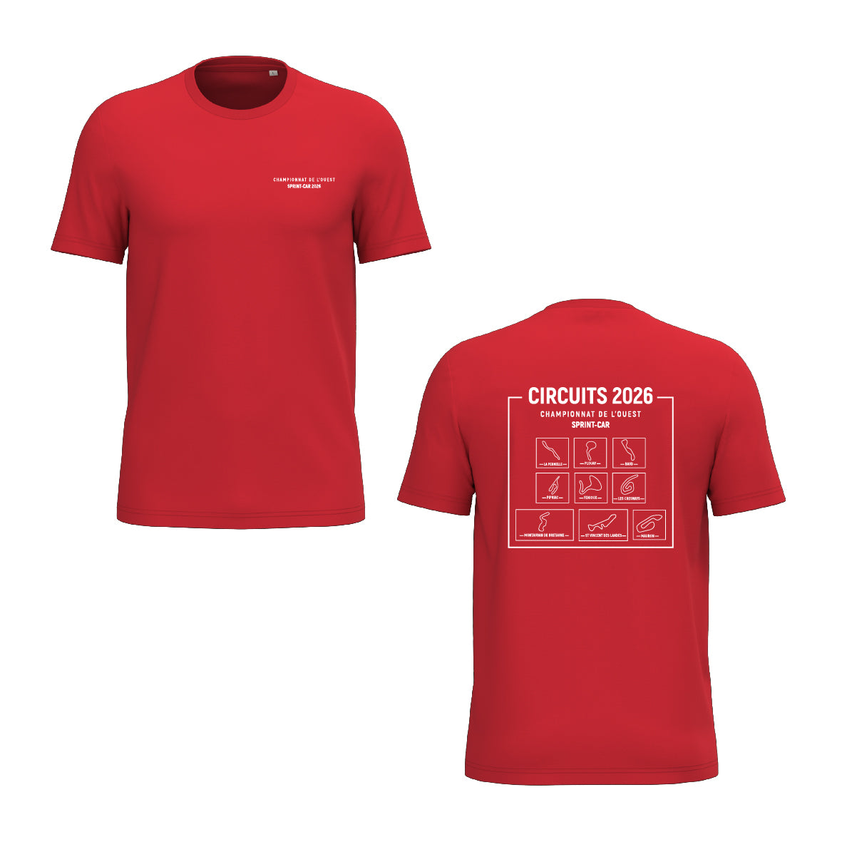Tee-shirt - Circuits championnat de l'Ouest Sprint-car 2026