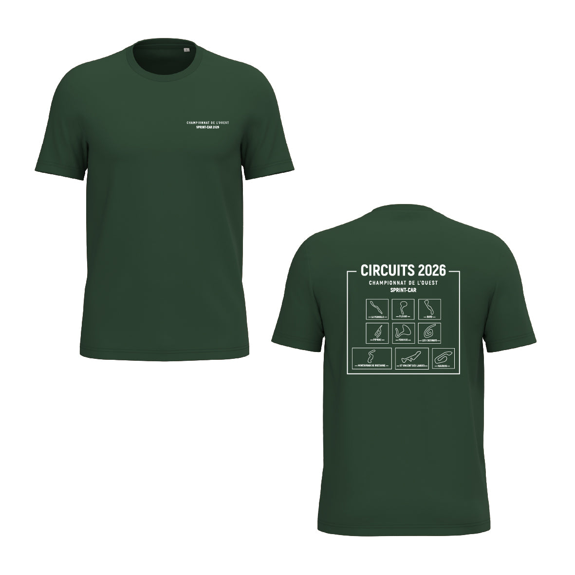 Tee-shirt - Circuits championnat de l'Ouest Sprint-car 2026