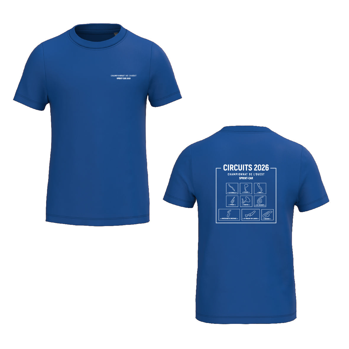 Tee-shirt - MODELE ENFANT - Circuits championnat de l'Ouest Sprint-car 2026