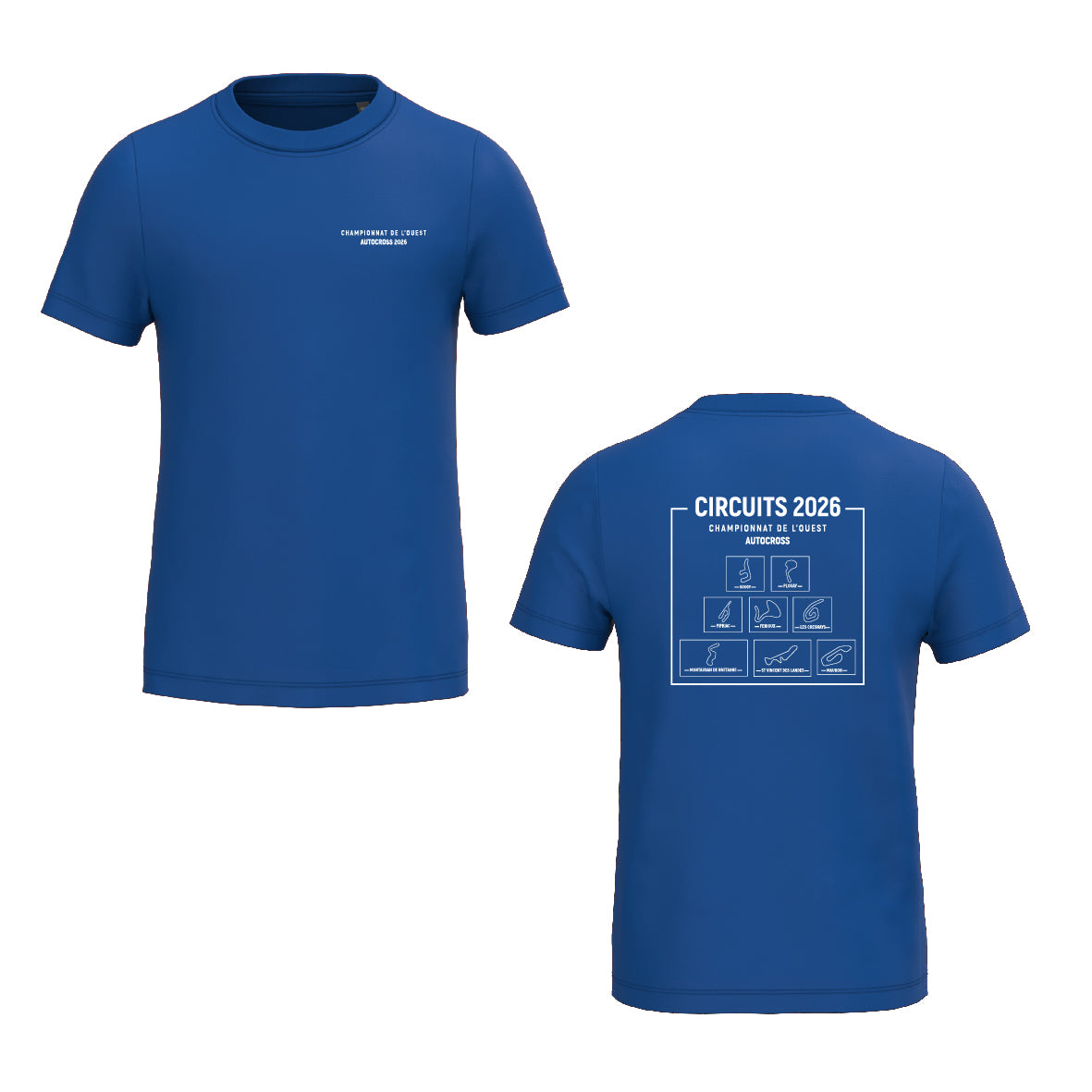 Tee-shirt - MODELE ENFANT - Circuits championnat de l'Ouest AUTOCROSS 2026