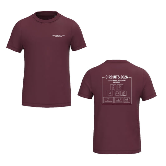 Tee-shirt - MODELE ENFANT - Circuits championnat de l'Ouest AUTOCROSS 2026