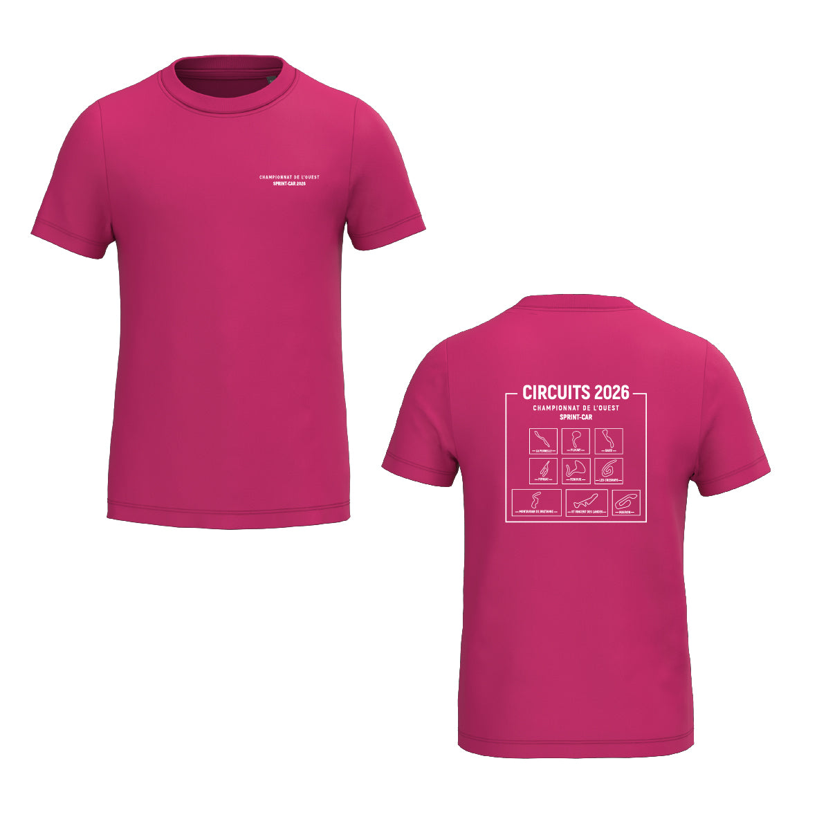 Tee-shirt - MODELE ENFANT - Circuits championnat de l'Ouest Sprint-car 2026