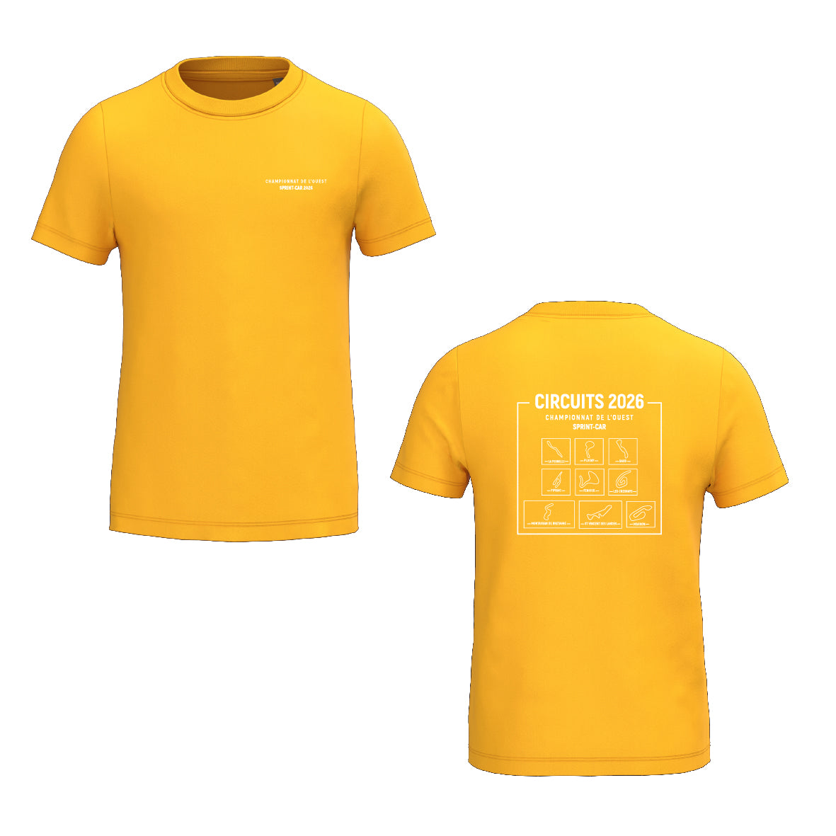 Tee-shirt - MODELE ENFANT - Circuits championnat de l'Ouest Sprint-car 2026