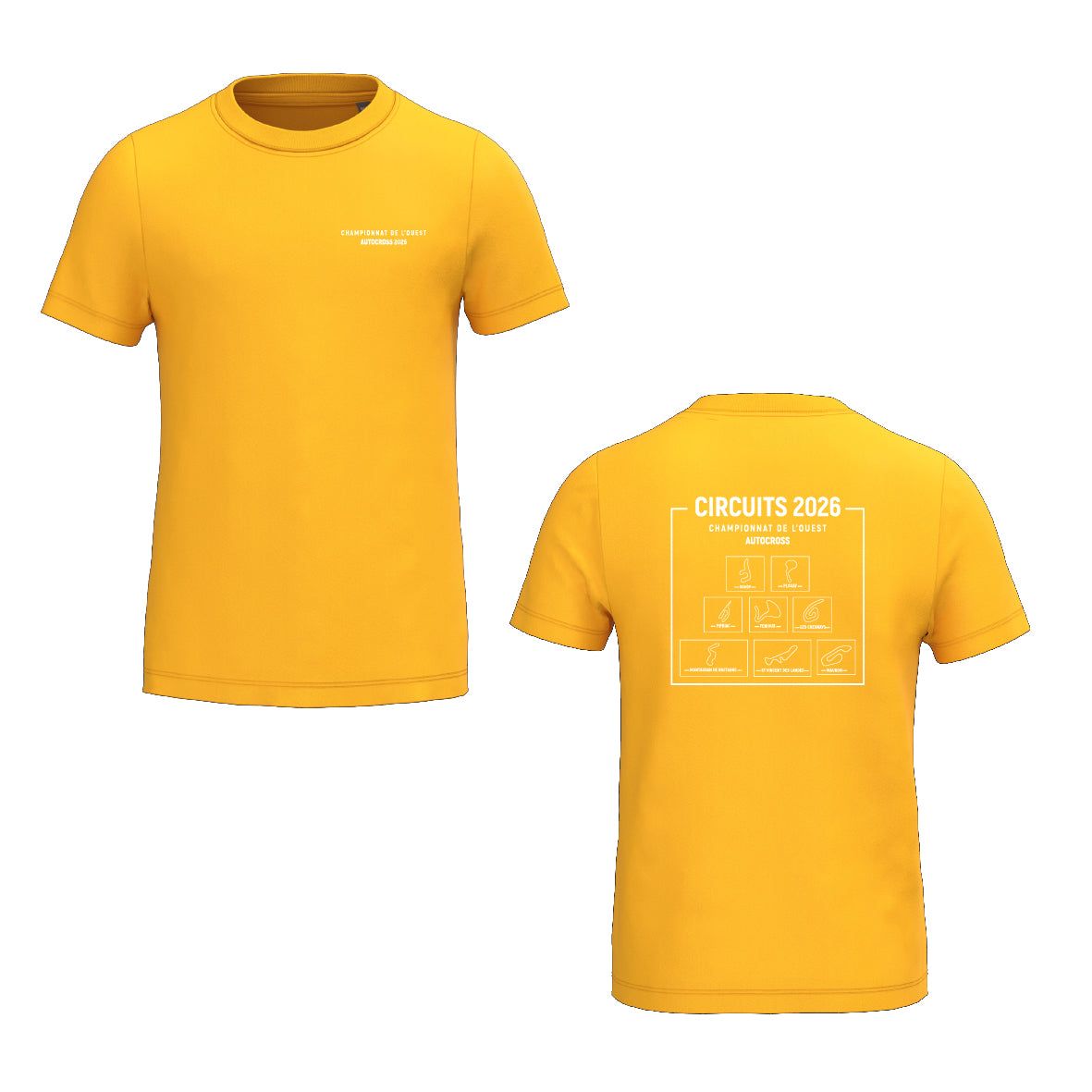 Tee-shirt - MODELE ENFANT - Circuits championnat de l'Ouest AUTOCROSS 2026
