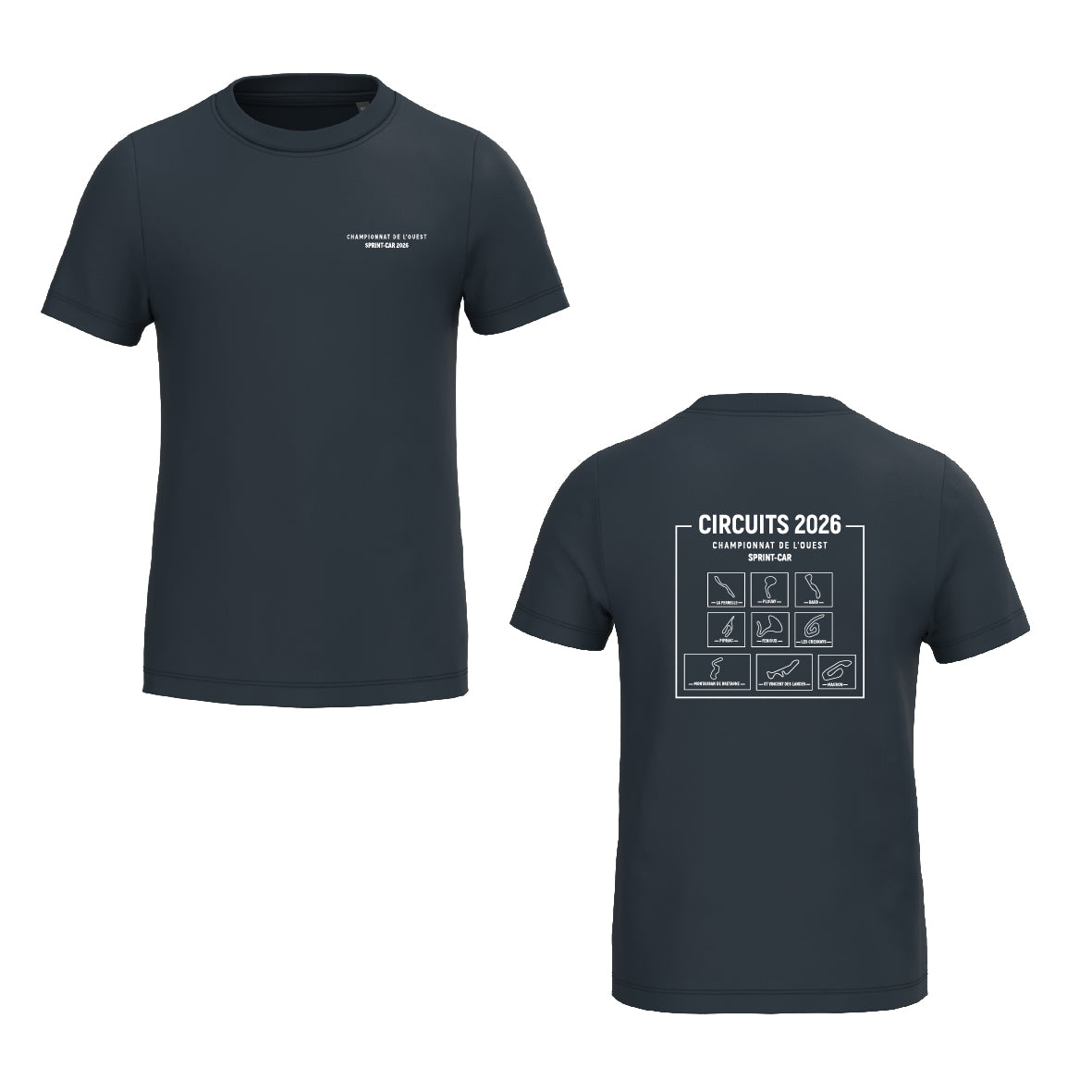 Tee-shirt - MODELE ENFANT - Circuits championnat de l'Ouest Sprint-car 2026