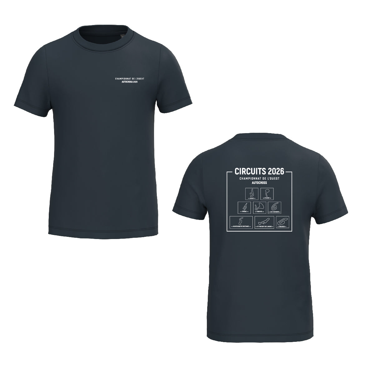 Tee-shirt - MODELE ENFANT - Circuits championnat de l'Ouest AUTOCROSS 2026