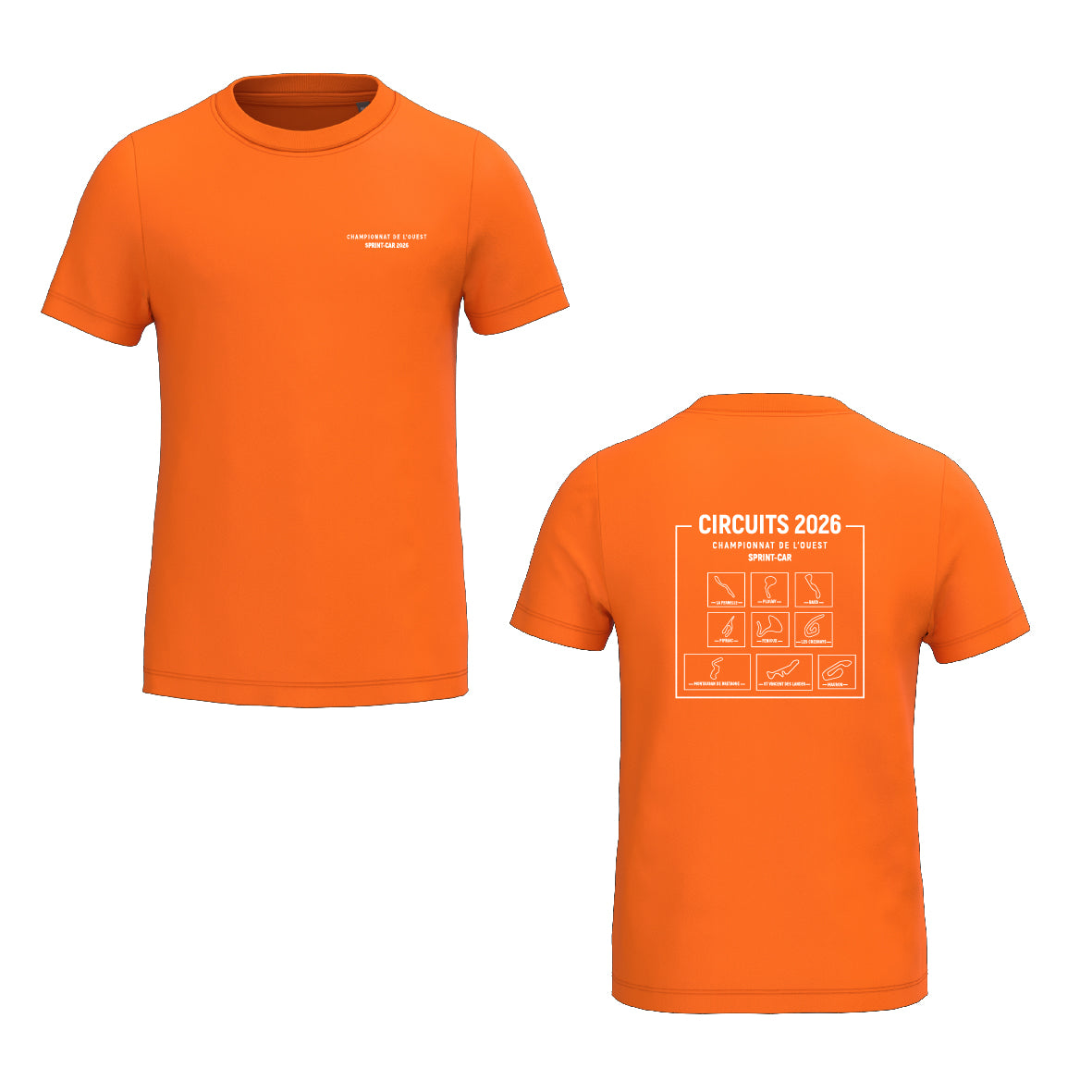 Tee-shirt - MODELE ENFANT - Circuits championnat de l'Ouest Sprint-car 2026