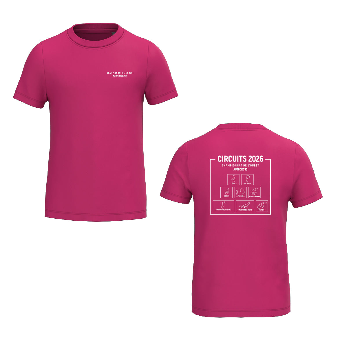 Tee-shirt - MODELE ENFANT - Circuits championnat de l'Ouest AUTOCROSS 2026