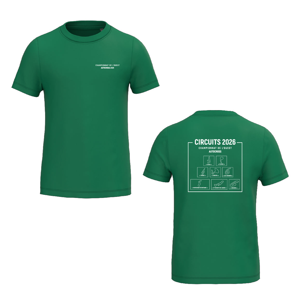 Tee-shirt - MODELE ENFANT - Circuits championnat de l'Ouest AUTOCROSS 2026