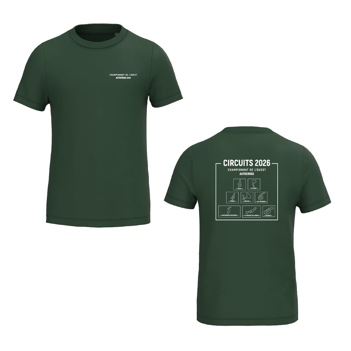 Tee-shirt - MODELE ENFANT - Circuits championnat de l'Ouest AUTOCROSS 2026