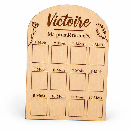 Plaque bois "Ma première année"