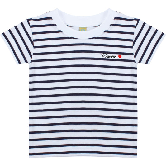 Marinière bébé - Prénom