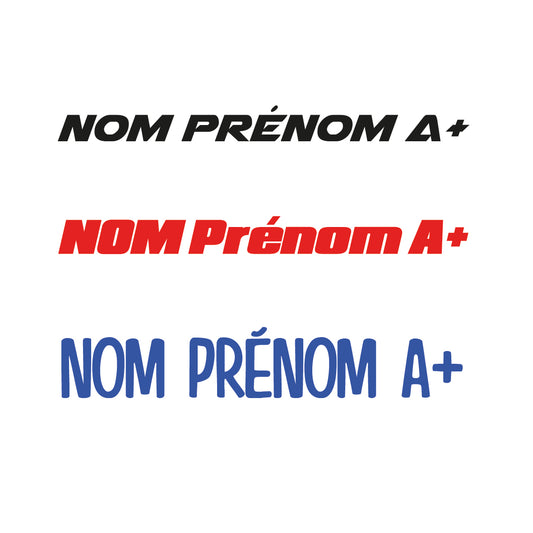 Kit Nom Prénom simple