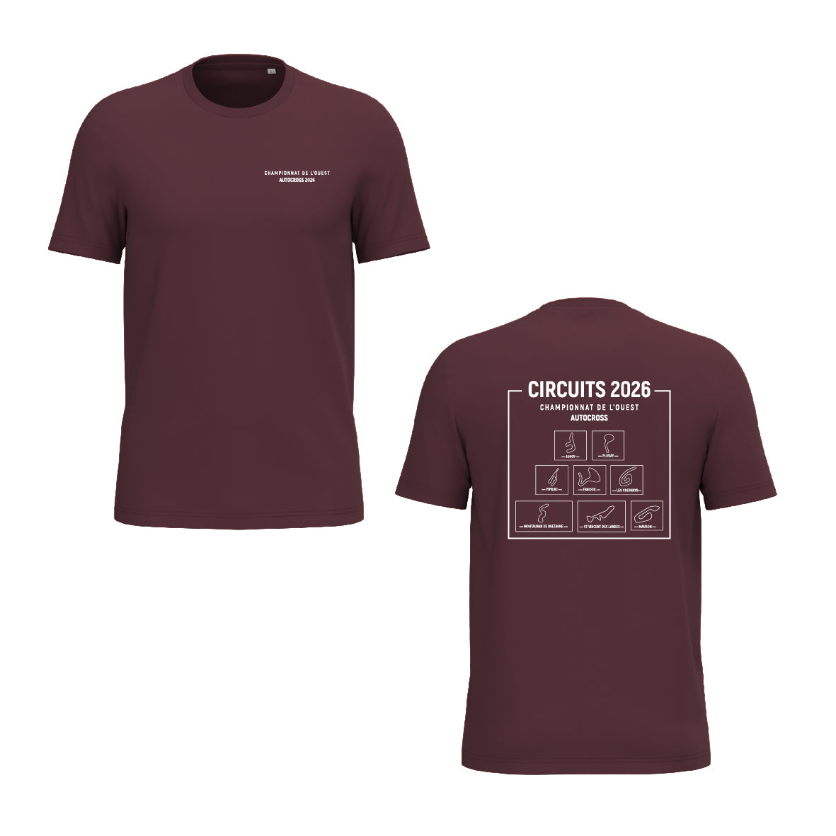 Tee-shirt - Circuits championnat de l'Ouest AUTOCROSS 2026