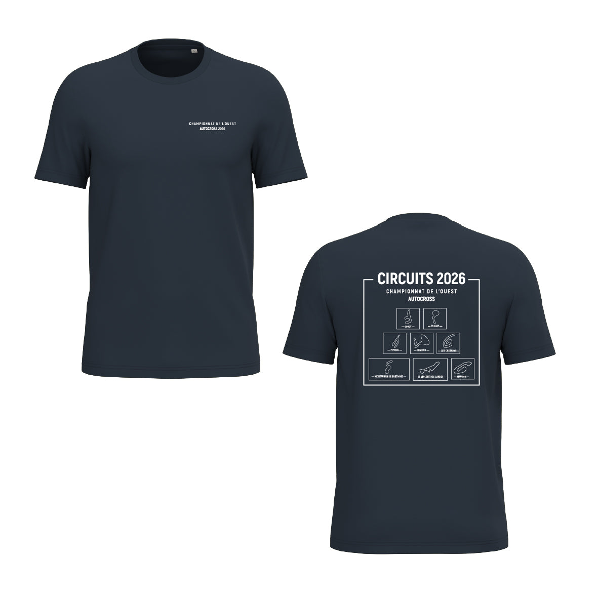 Tee-shirt - Circuits championnat de l'Ouest AUTOCROSS 2026