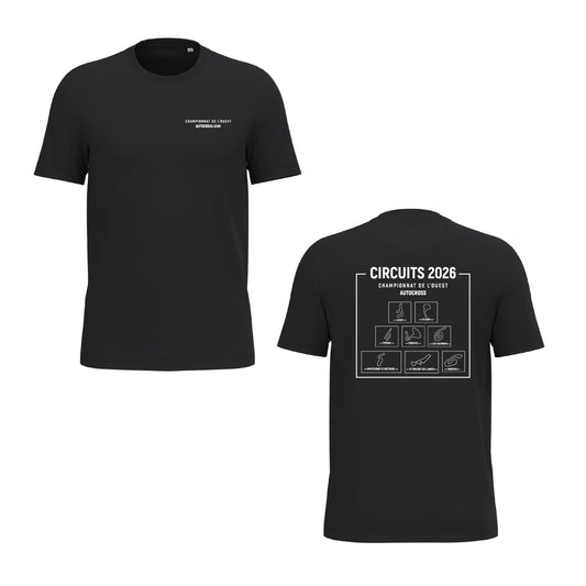 Tee-shirt - Circuits championnat de l'Ouest AUTOCROSS 2026