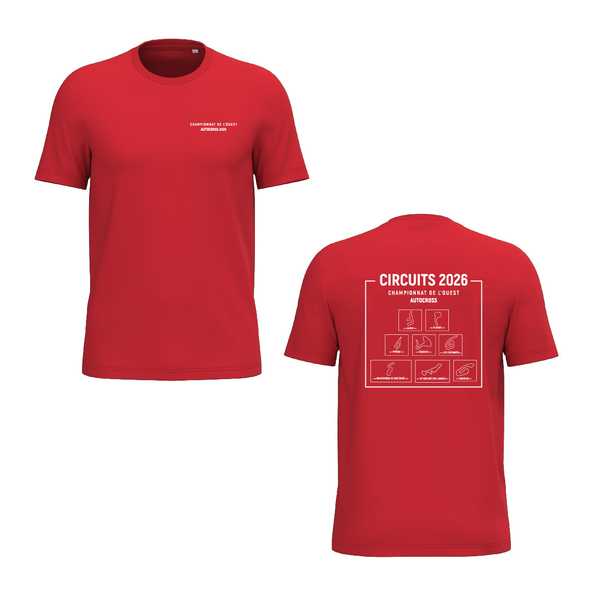 Tee-shirt - Circuits championnat de l'Ouest AUTOCROSS 2026