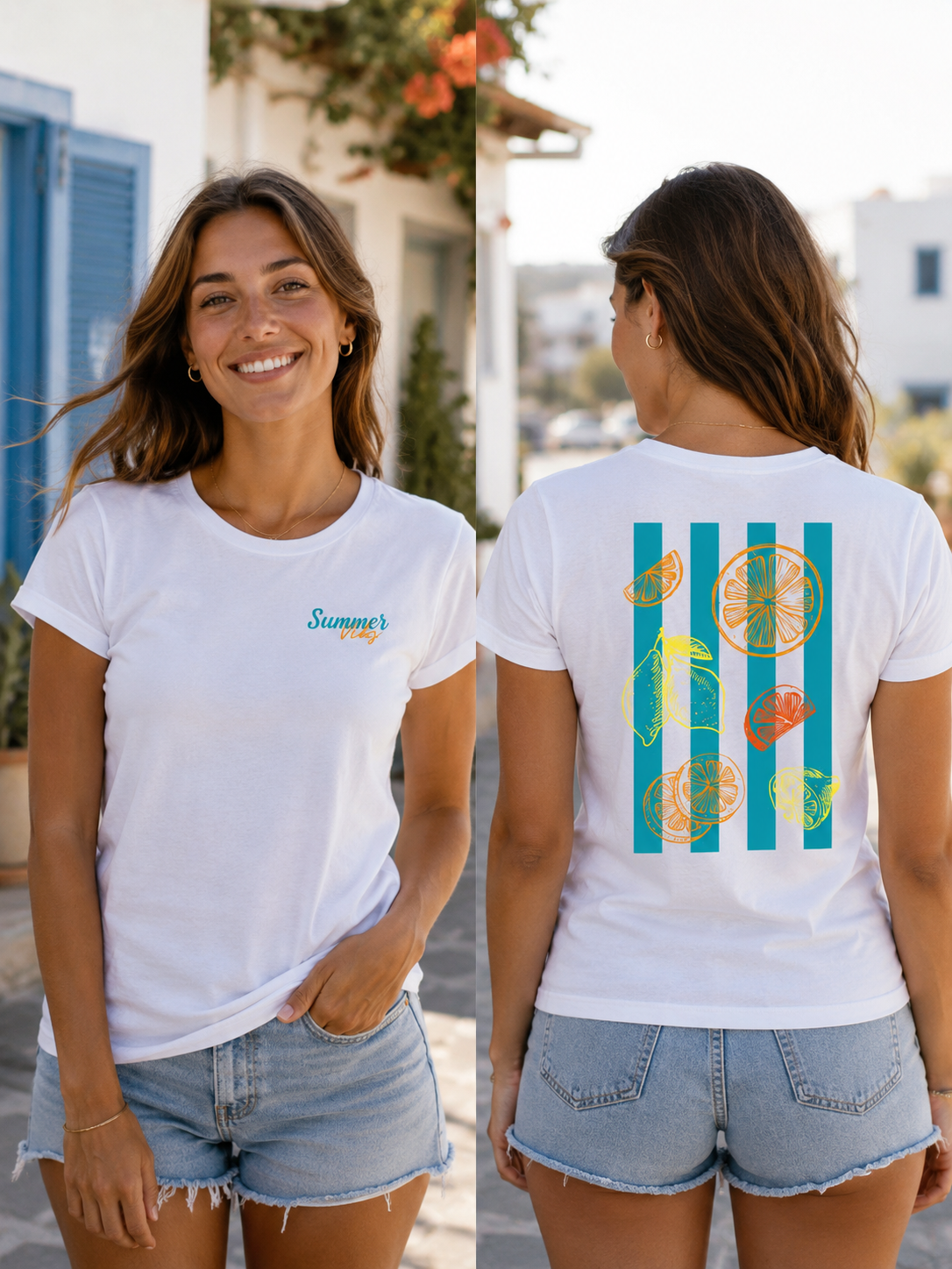 T-shirt Summer Vibs Femme