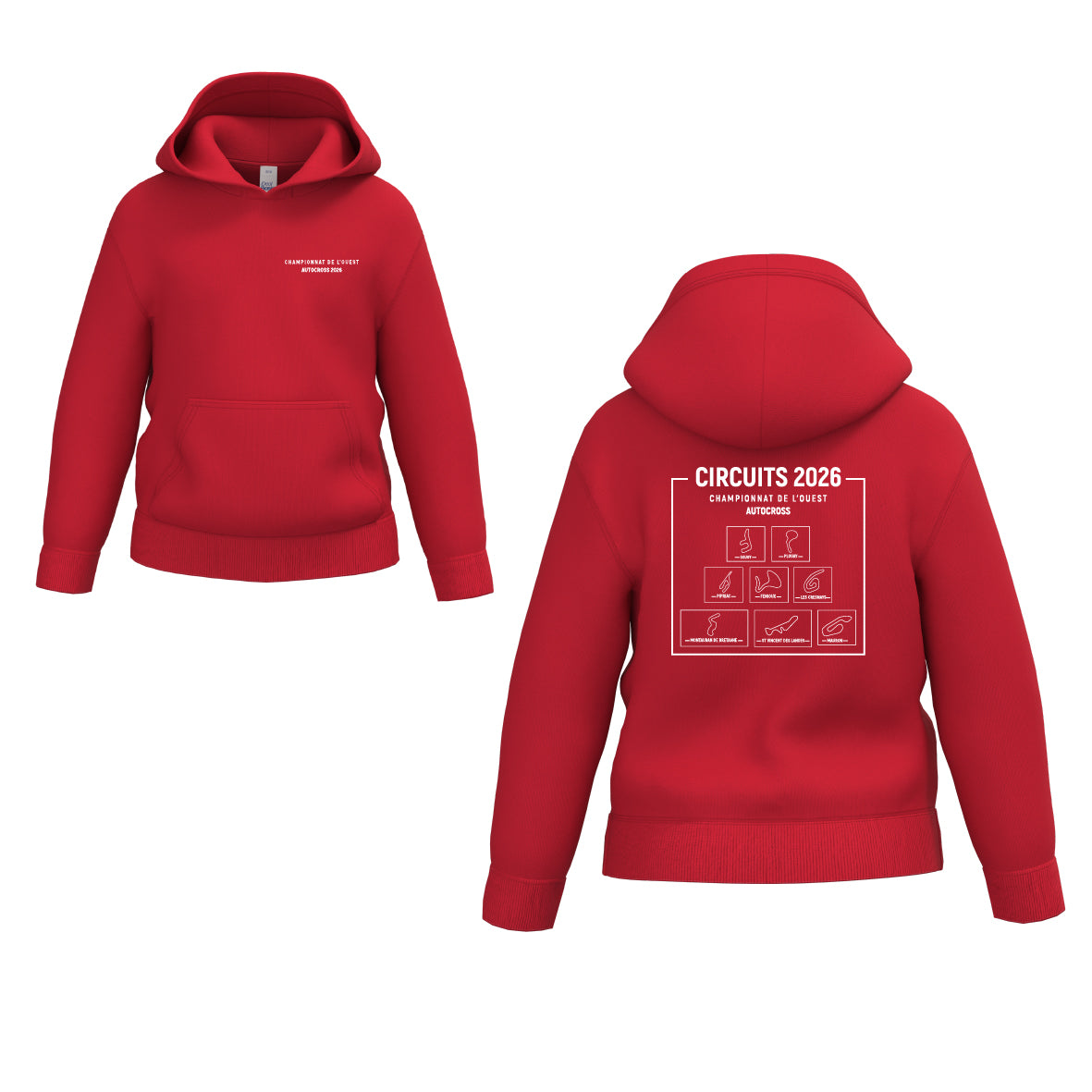 Sweat - Circuits championnat de l'Ouest AUTOCROSS 2026 - MODELE ENFANT