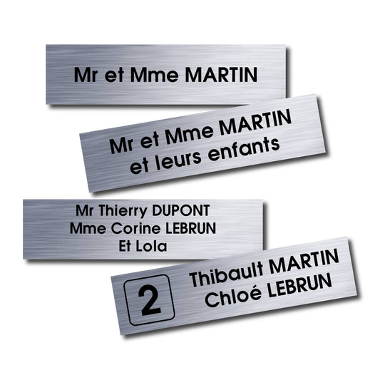 Plaque boite aux lettres